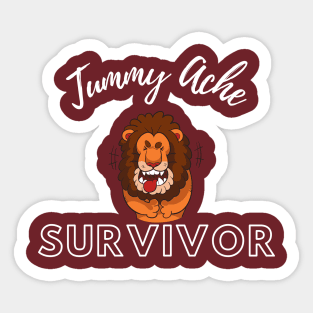 Tummy Ache Survivor Sticker